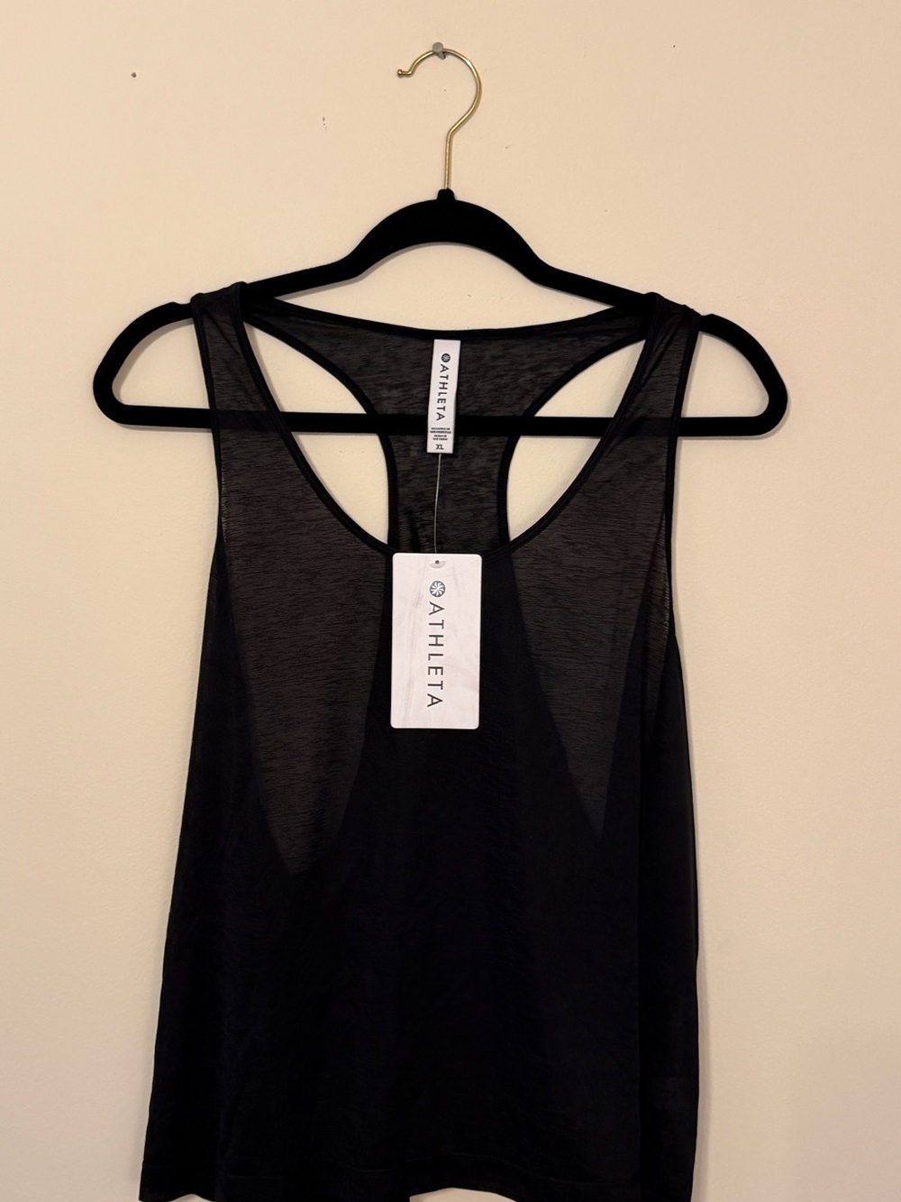 Athleta Black Racerback Performance Tank